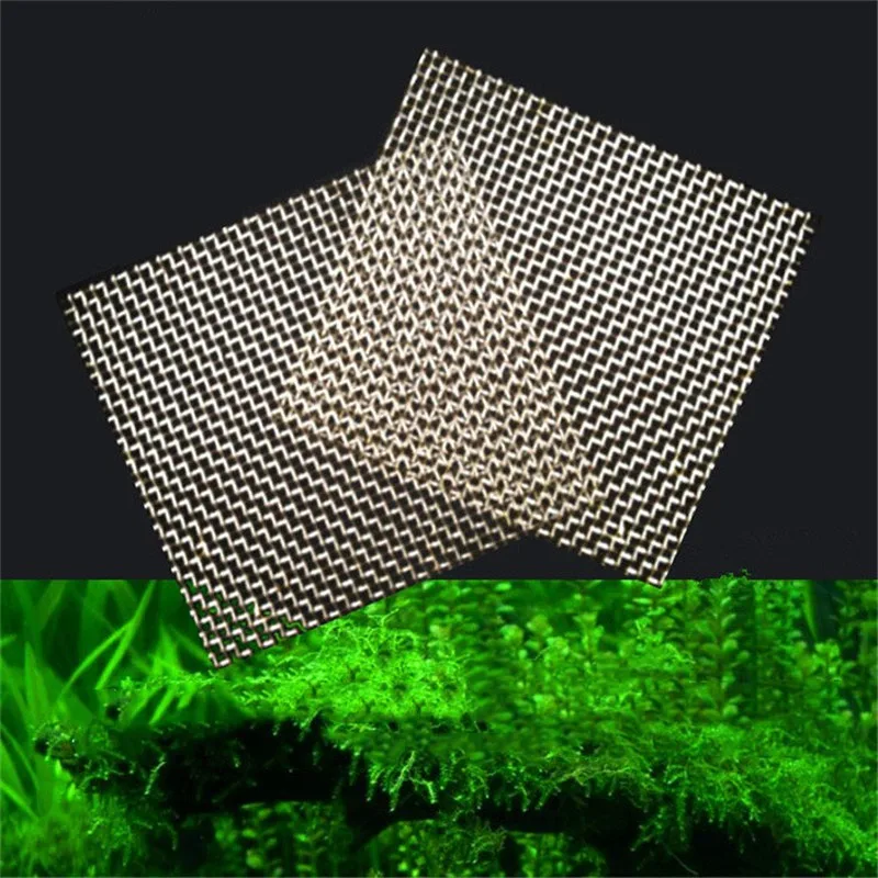 

5 Pcs 8cmx8cm Stainless Steel Wire Mesh Pad Aquarium Fish Tank Plant Moss Net For Planted Tank Aquatic Moss Wall Decor 새우망