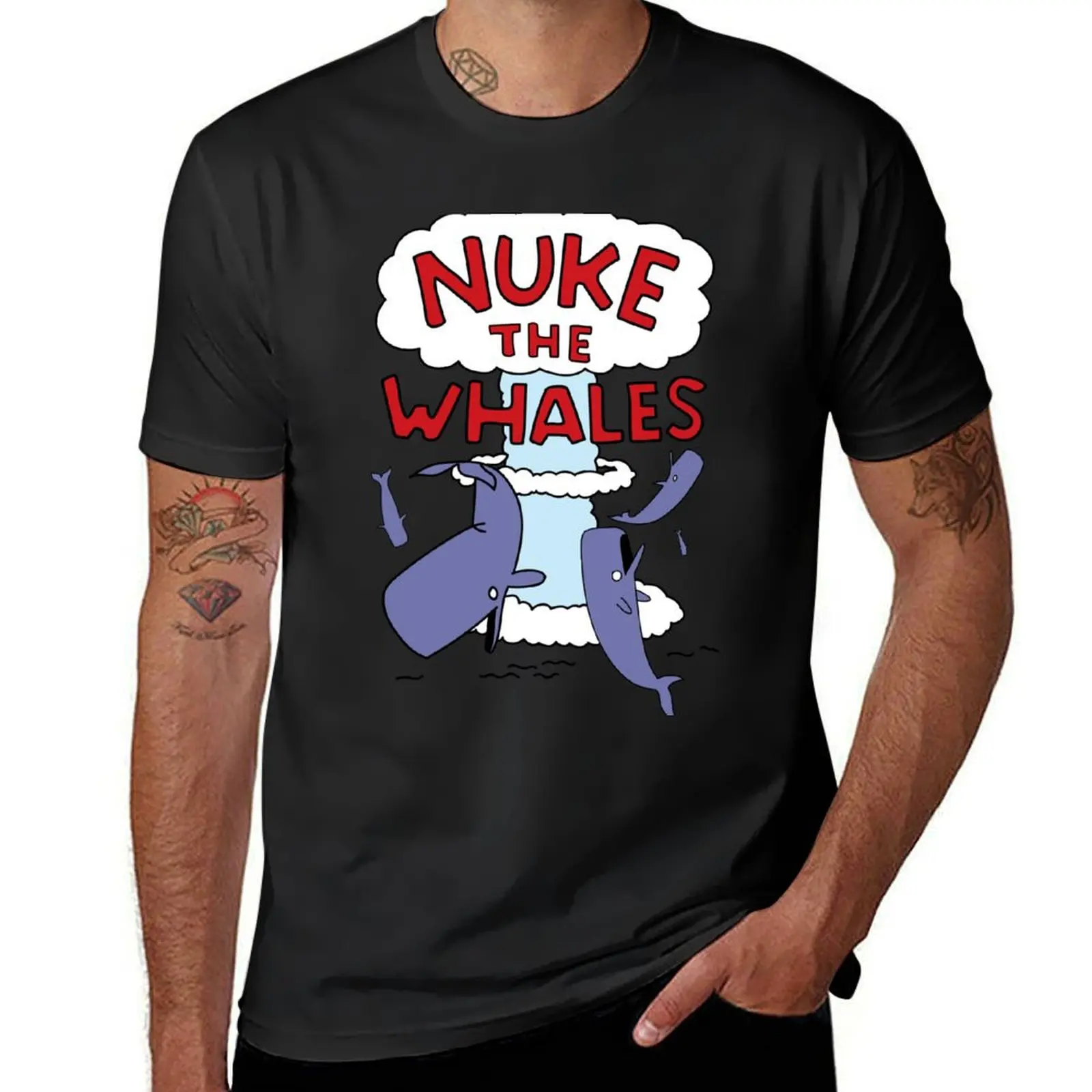 

Nuke the Whales T-Shirt shirts graphic tees anime clothes fruit of the loom mens t shirts