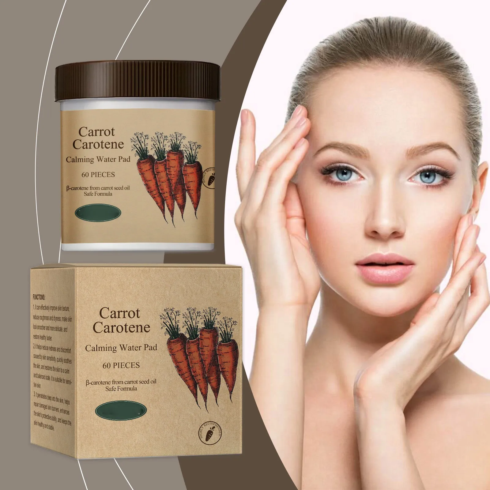 Carotene Skin Care Tablets Facial Repairing Skin Refreshing Not Tight Clean Pores 10ml skin care products