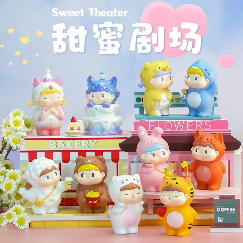 

Sweet Theater Blind Box Toys Kawaii Cartoon Girl Lucky Mystery Box Figure Model Office Children Room Ornaments Birthday Gift