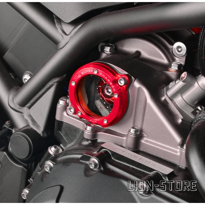 Transparent cover for turbocharging FOR KAWASAKI Z H2 SX H2R H2