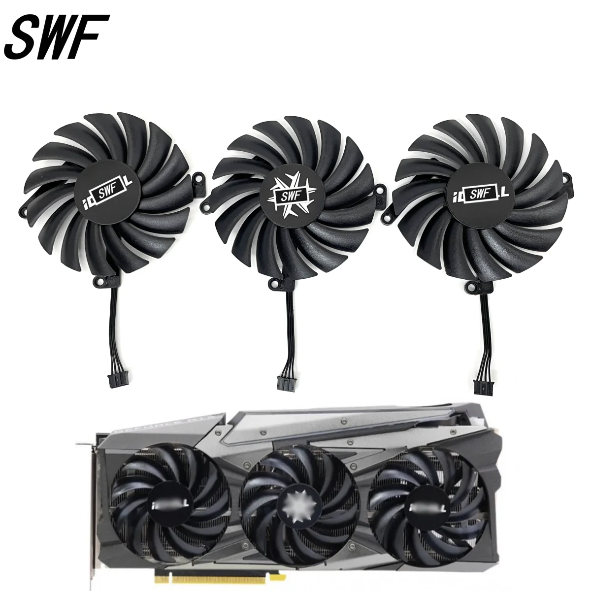 Nuova Ventola Gpu 85Mm 4Pin Cf-12915S Rtx 3060 3070 Per Ventola Di Raffreddamento Grafica Inno3D Geforce Rtx 3060 3060Ti 3070 3070Ti Ichill X3