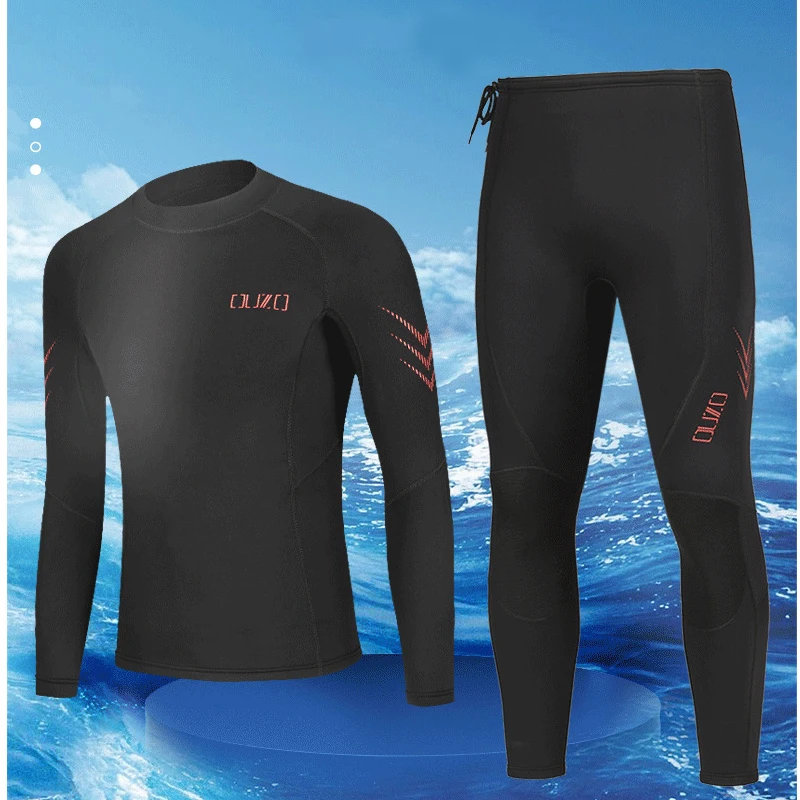 Description Picture 3 of itemWetsuit Top Men 1.5MM Neoprene Wetsuit Jacket or Pants Long Sleeve Diving Surfing, Wetsuits Shirt Scuba Swimming No Zip