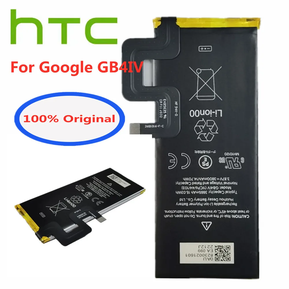 Batteria Del Telefono Gb4Iv 100% Mah Originale Di Alta Qualità Al 3885 Per Htc Google Gb4Iv Batteria Sostitutiva Per Smartphone Batterie Bateria