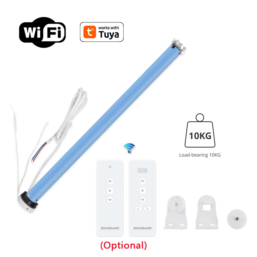 WiFi 2N สมาร์ท Roller Shade ผ้าม่านมอเตอร์สําหรับหลอด 38 มม.ทํางานร่วมกับ Tuya APP Alexa Google Home Yandex ควบคุม Zemismart CurtainMotor 1