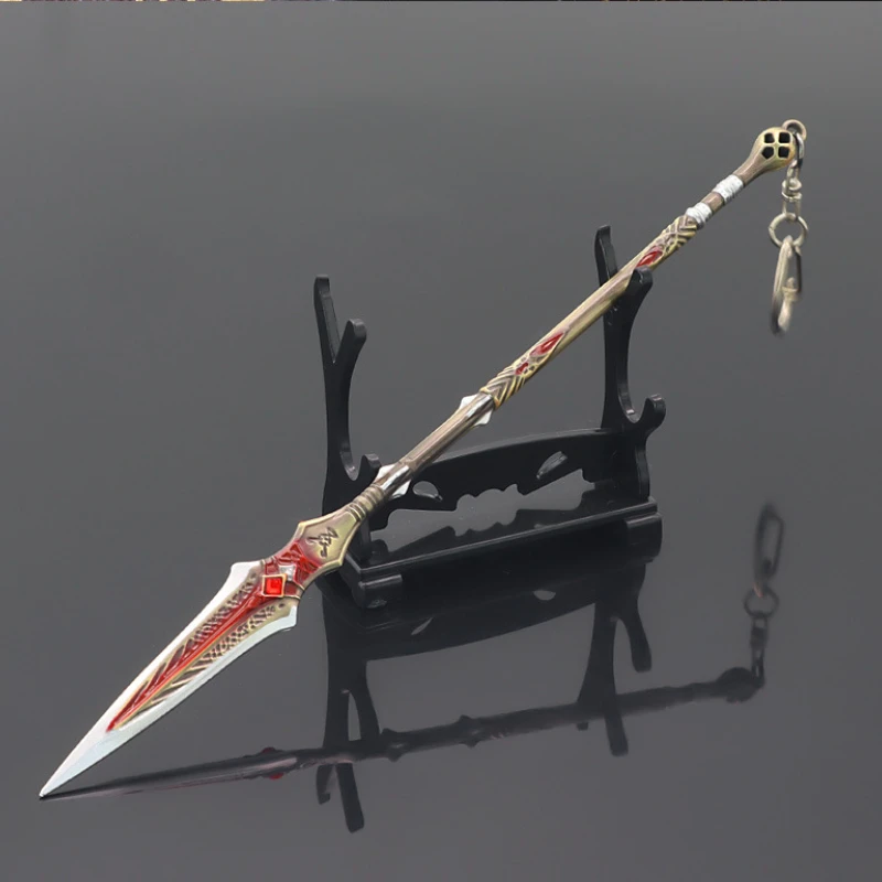 22cm Draupnir Spear God of War Kratos Gaming Peripherals Metal Weapons Model Home Ornament Decoration Crafts Toy Gift for Boys