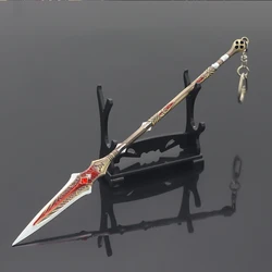22cm Draupnir Spear God of War Kratos Gaming Peripherals Metal Weapons Model Home Ornament Decoration Crafts Toy Gift for Boys