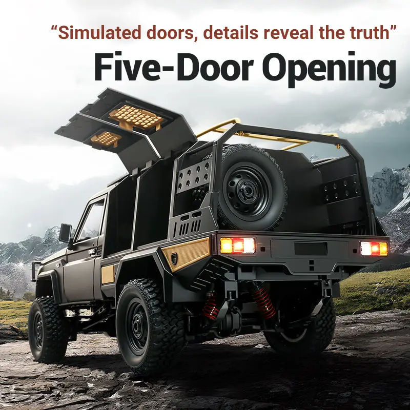 2.4Ghz MN82S 1:12 Supertourer Full Scale Pickup Short Truck 4WD Climbing Cars RC CAR Remote Control Toys For Boys Christmas Gift 5