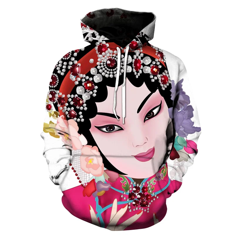 thumbnail image 1 of Sudadera con capucha con estampado 3D de cultura china para hombre y niño, divertida sudadera con estampado de papel cortado, sudadera de manga larga, estilo Harajuku, 1 of 5