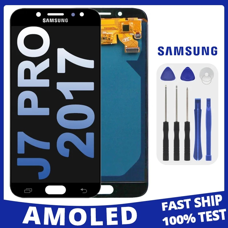 

5.5" Super AMOLED For Samsung Galaxy J7 Pro 2017 J730F J730FM J730G LCD Display Touch Screen Replacement Digitizer Assembly