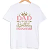 Birthday Princess Family Matching Clothes Mother Father Kid T Shirt Tops Baby Bodysuit Girl Birthday Party Look Outfits T-shirts 3
