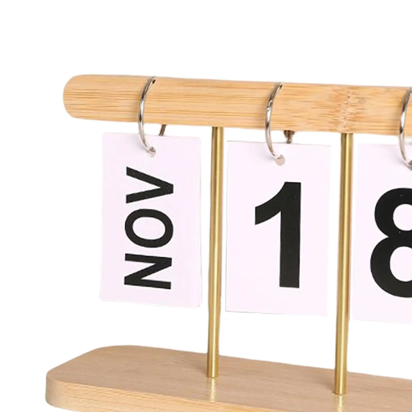 Free Standing Desk Calendar Wood Frame Perpetual Calendar Desktop Ornament