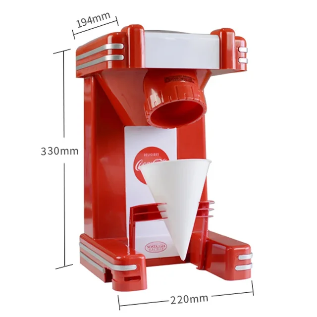 RSM702 Shaved Ice Machine Home Small Mini Smoothie Machine Snowflake Machine Sand Ice Machine Milk Tea Shop Special Ice Crusher 3