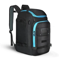 Travel Ski Boot Bag Backpack 50L Large Capacity Waterproof for Snowboard Boots Helmet Goggles Hang Skis Dry Wet Separation 1