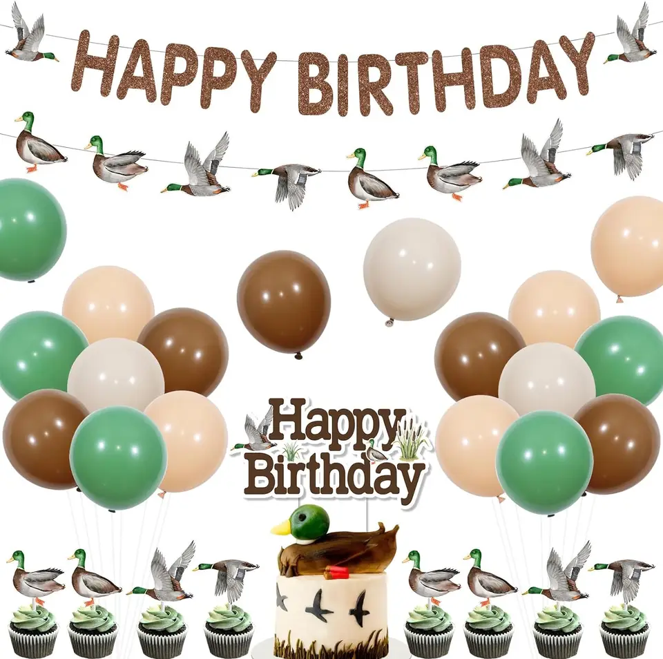 Monkey Birthday Banner Decorations Set - Happy Birthday Banner & 8 Garland Pieces For Boys' 1st, 2nd, 3rd Birthday Party - View #11