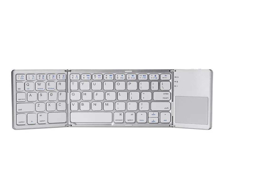 thumbnail image 1 of Teclado inalámbrico plegable para teléfono móvil JOMAA, teclado táctil ultrafino con Bluetooth, teclado plegable recargable, 1 of 5