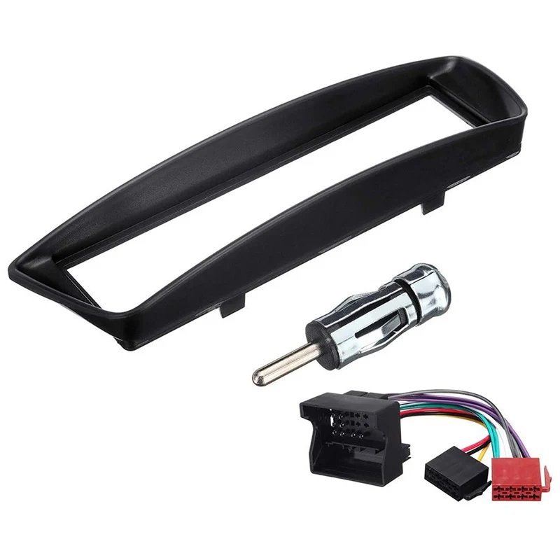 Kit Cruscotto di Installazione Stereo Doppio DIN, Telaio del Pannello di Navigazione del Lettore Audio DVD con Fascia Radio da 7 Pollici Adatto per Doblo 2002-2017
