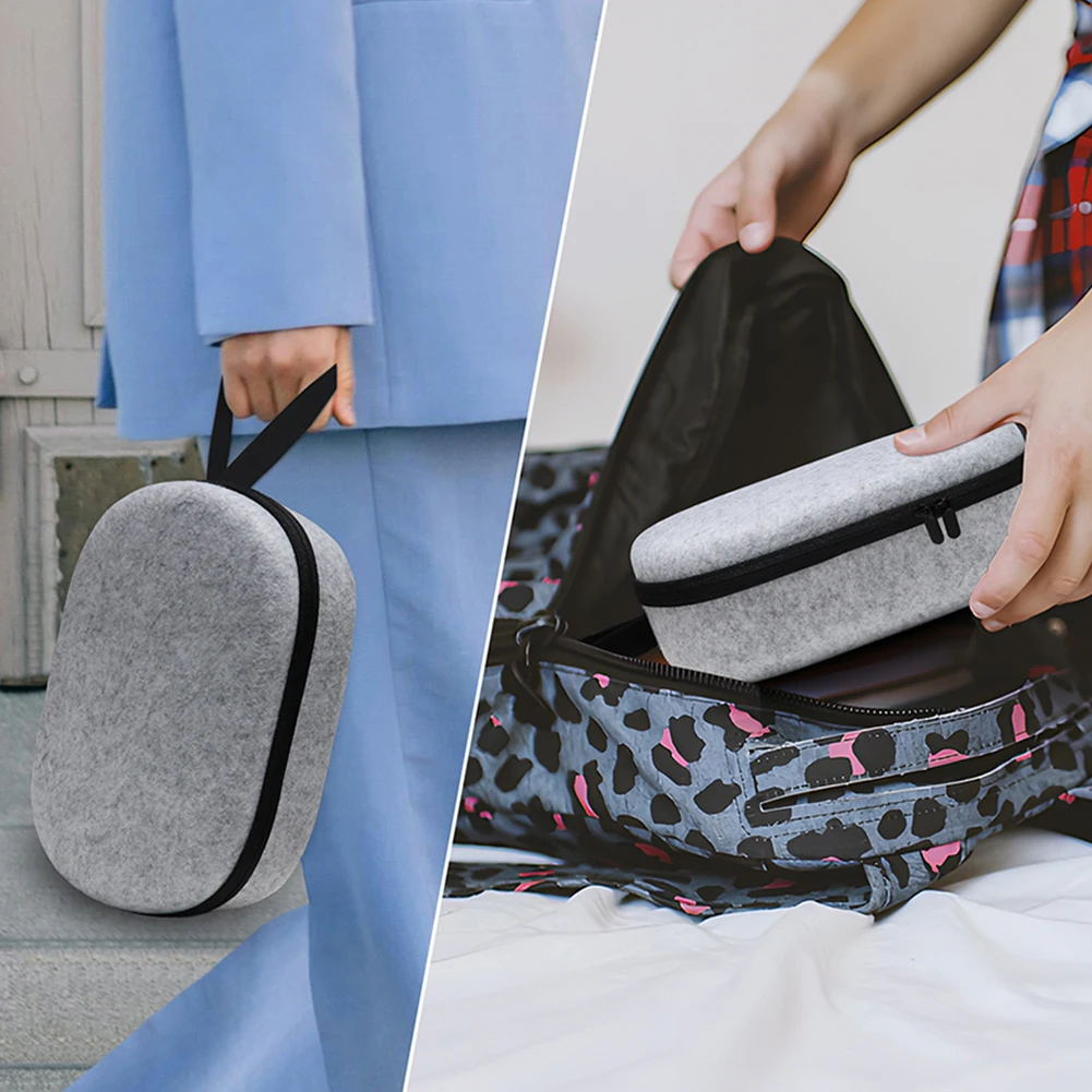 Carrying Case Anti-scratch Full Protective Case with Mesh Pocket Portable Travel Carry Handbag for Apple Vision Pro Case