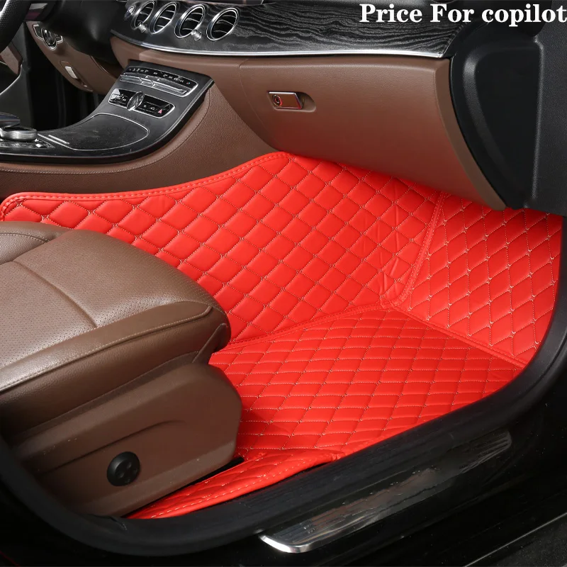 Luxury Diamond Design Custom Car Floor Mat - Premium Rug Foot Pad Auto Accessory