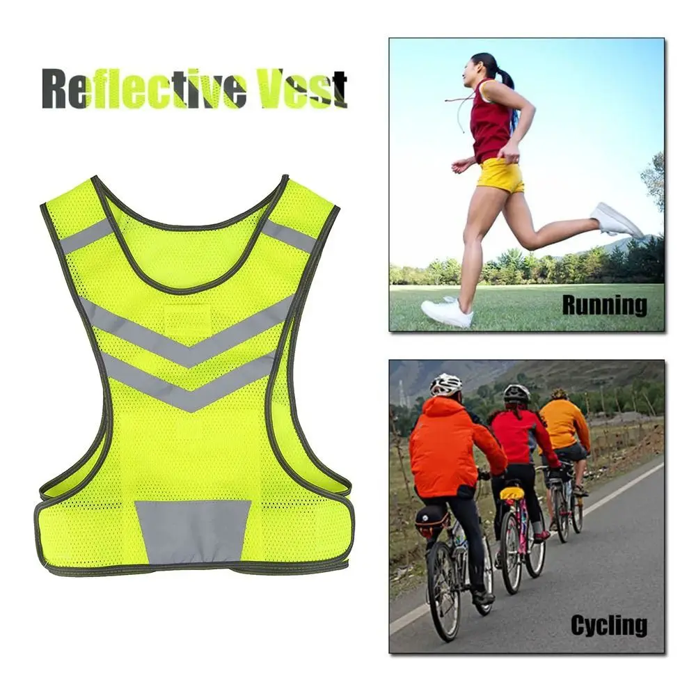Universal High Visibility Running Vest Lightweight Safety Reflective Vest Waterproof Breathable Sport Women
