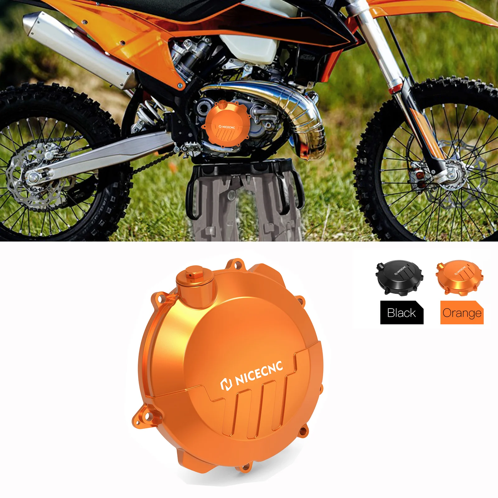 

For KTM EXC250 EXC300 XCW250 XCW300 2023 Motorcycle Reinforced Clutch Cover Guard SX XC XCW EXC Six Days TPI 250 300 2017-2022