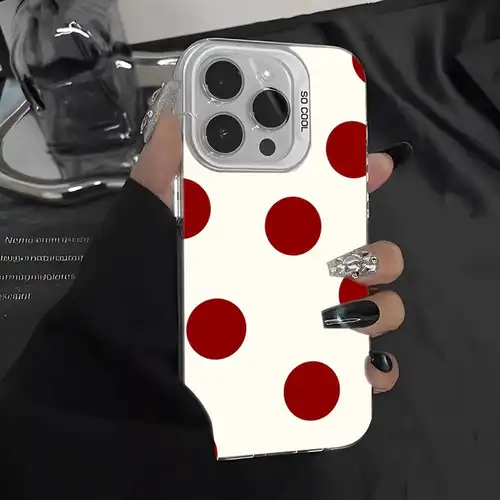 Simple Black White Polka Dot Phone Case For iPhone 16 15 14 13 12 11 Pro Max 17 Plus Colorful Cover - Image 15