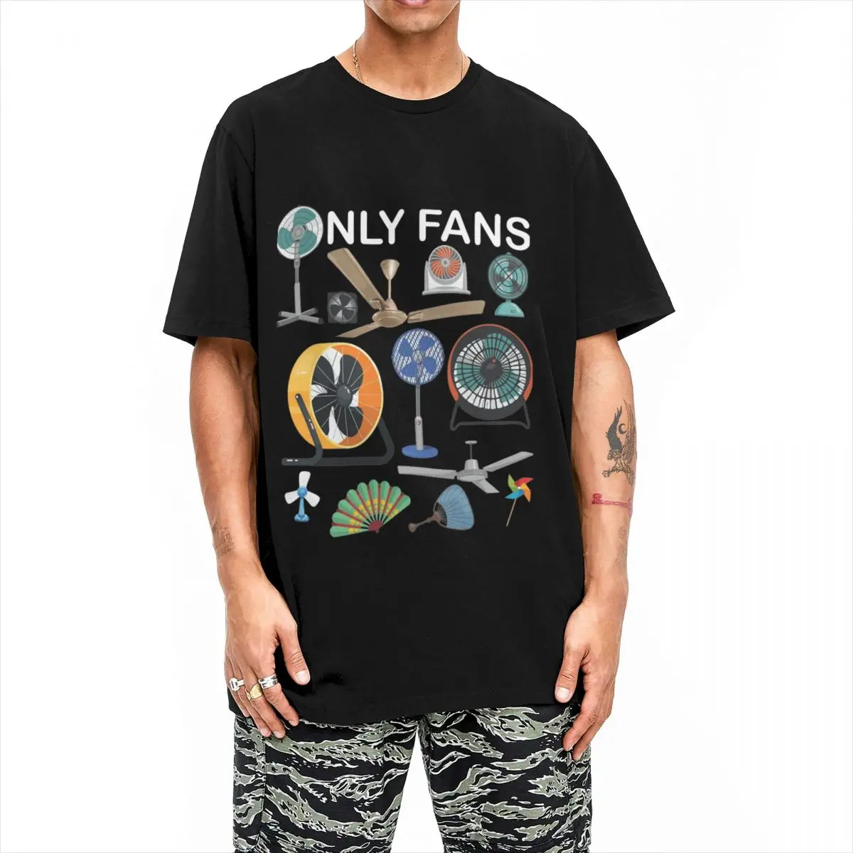 

Only Fans Men's T-shirt Cotton Round Neck Fashion Short Sleeve Men's and Women's Street Hip Hop Large Y2k Casual Style T-shirt