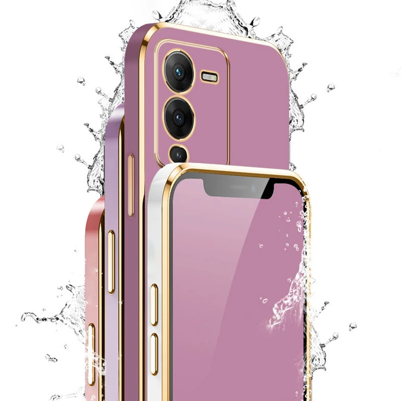 Luxury Square Plating Shockproof Phone Case with Enhanced Protection
