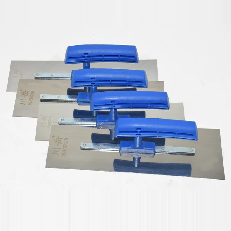 Drywall Scraper Plastering Stainless Steel Trowels Concrete Finishing Wall Scraper Spatula Multiple Specifications 25 26 27 28 30 40cm Hand Tool