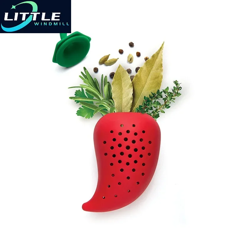 Chili Spice  Filter Stew Soup Silicone Herbal Infuser  Tool Kitchen Gadgets  Tools Cooking   Set