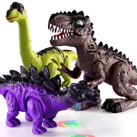Remote Control Dinosaur Toy Set Walking Dinosaur Electric Dinosaur Toy with Light and Sound Boys Girls Gift 1