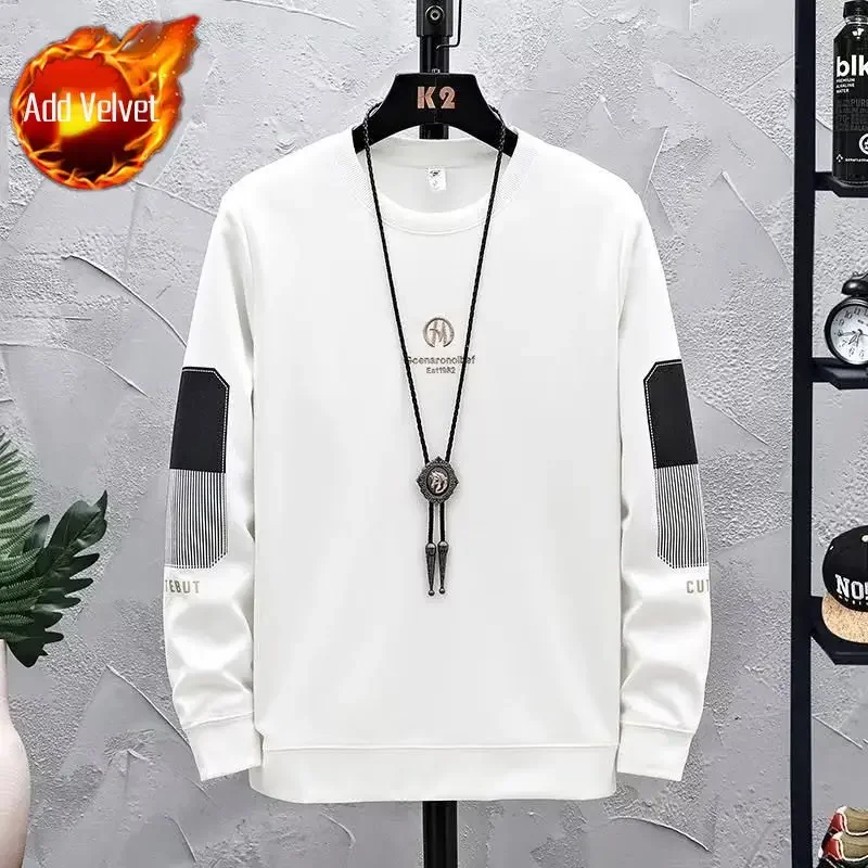thumbnail image 1 of Sudadera con cuello redondo de otoño para hombre, sudadera de moda Harajuku con cuello redondo para hombre, ropa Y2k, sudadera estética de alta calidad S, 1 of 5