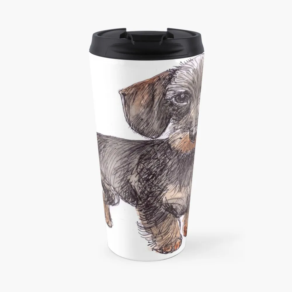 

Wire Haired Daschund Travel Coffee Mug Cup Of Coffee Large Coffee Cups Thermal Glass For Coffee