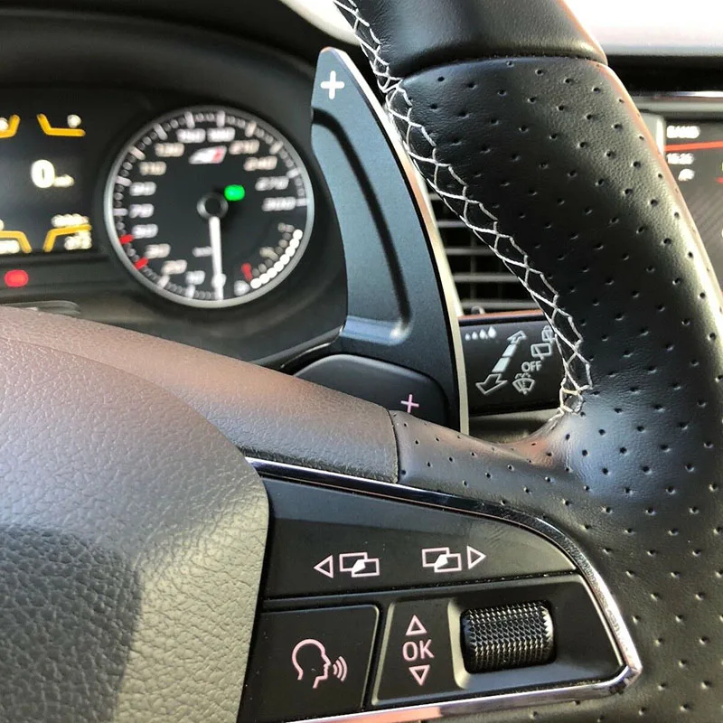 2 Pcs Car Steering Wheel Shift Paddle Shifter Extended DSG For Audi A3 A4 A5 A6 A7 A8 S5 Q5 Shift Paddle Blade Car Accessories