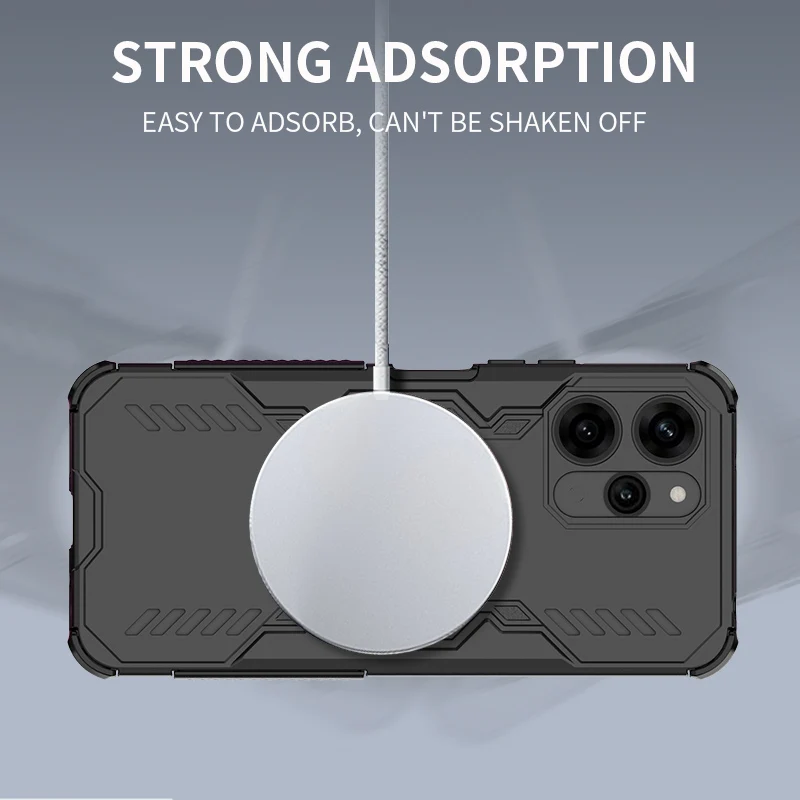 Rugged Military Armor Cooling Case with Magnetic Charging Cover