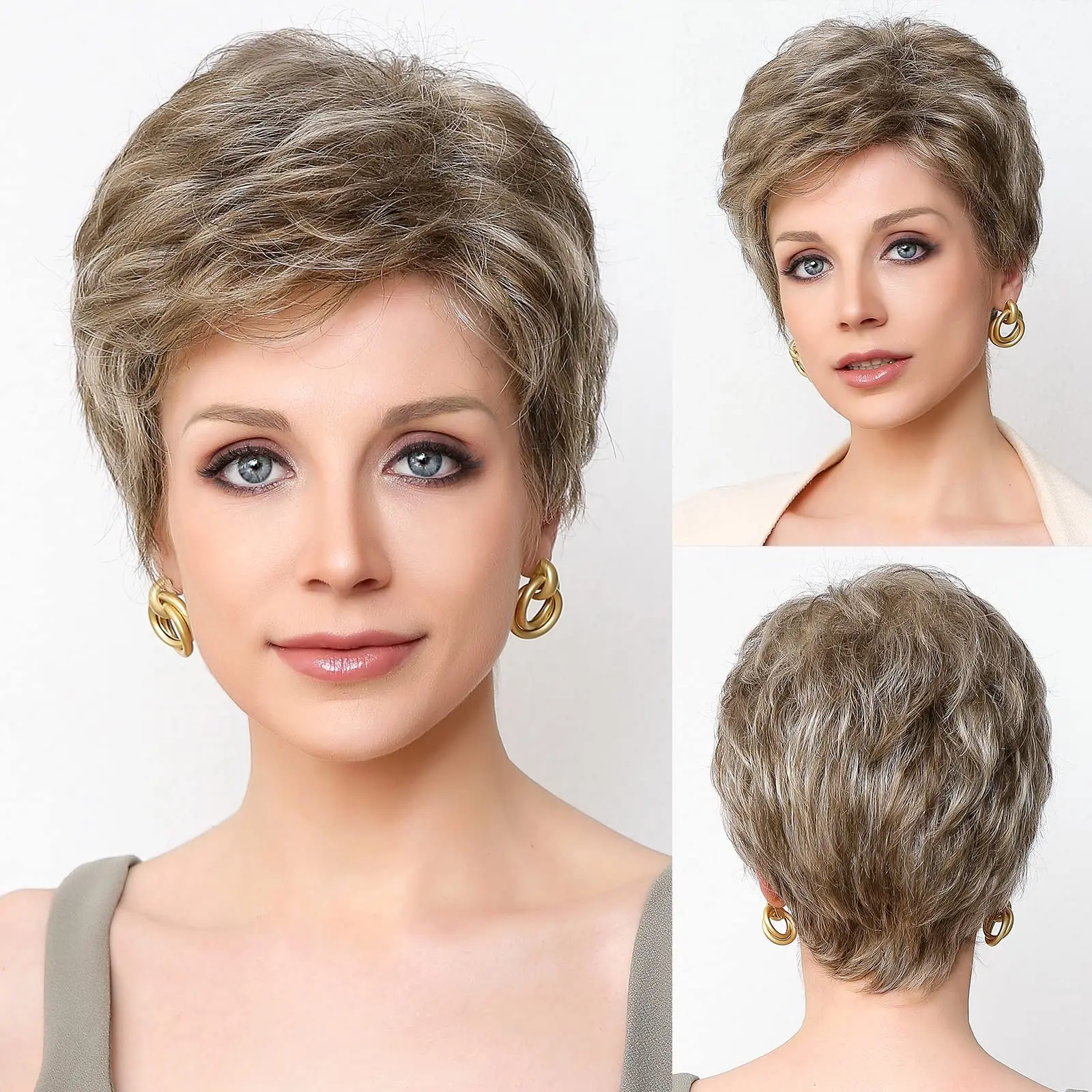 bob-blonde-mixed-gray-wigs-for-women-short-layered-wig-with-bangs-natural-daily-blend-hair-wig-kanekalon-synthetic-women-wig-use