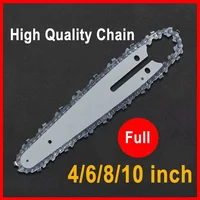 1/4 chainsaw chain 4/6/8 inch Mini Steel Chainsaw Chains Electric Chainsaws Accessory Chains Replacement Mini Electric Chainsaw 2