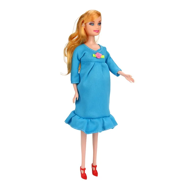 Brinquedos infantis bonecas 1 pçs educacional real boneca grávida terno mãe  boneca tem um bebê em sua barriga para boneca criança brinquedo casa de  boneca mini brinquedo figura acessórios fantasia fil 