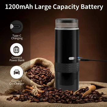 Mini macchina da caffè manuale da viaggio capsule compatibili con macchina per caffè Espresso Wireless portatile perfette per l'ufficio da viaggio in campeggio 1