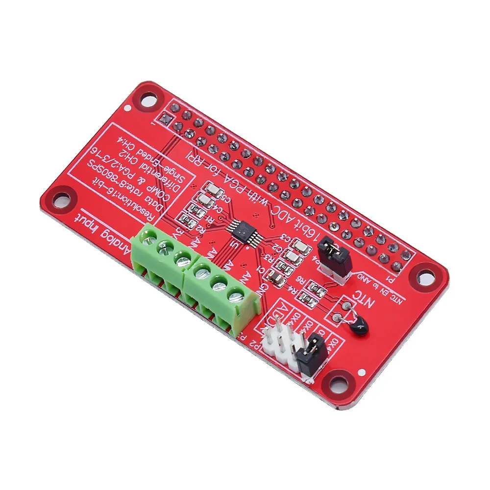Modulo Adc 3.3V Ads1115 Ufficiale Per Raspberry Pi 3/2 / B + / I2C Rpi Ads1115 Convertitore Da Analogico A Digitale Adc Per Arduino