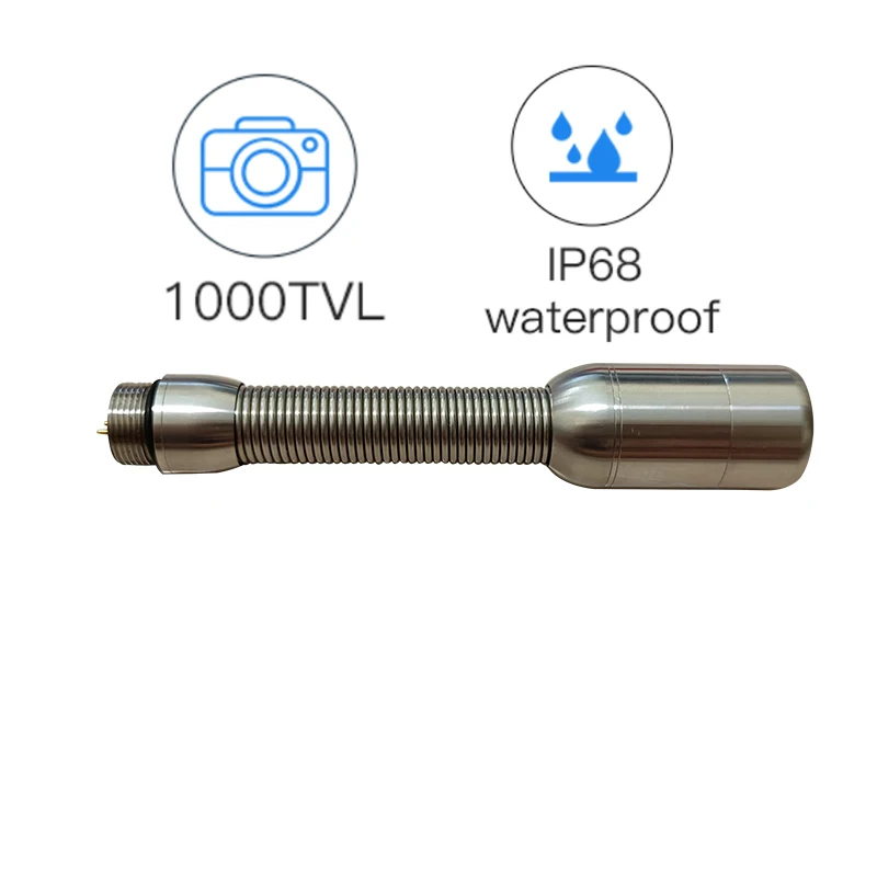 512Hz Built-inTransmitter 23mm Camera Head IP68 304 Waterproof Locator Industrial Pipe  Sewer Drain Inspection Endoscope Camera