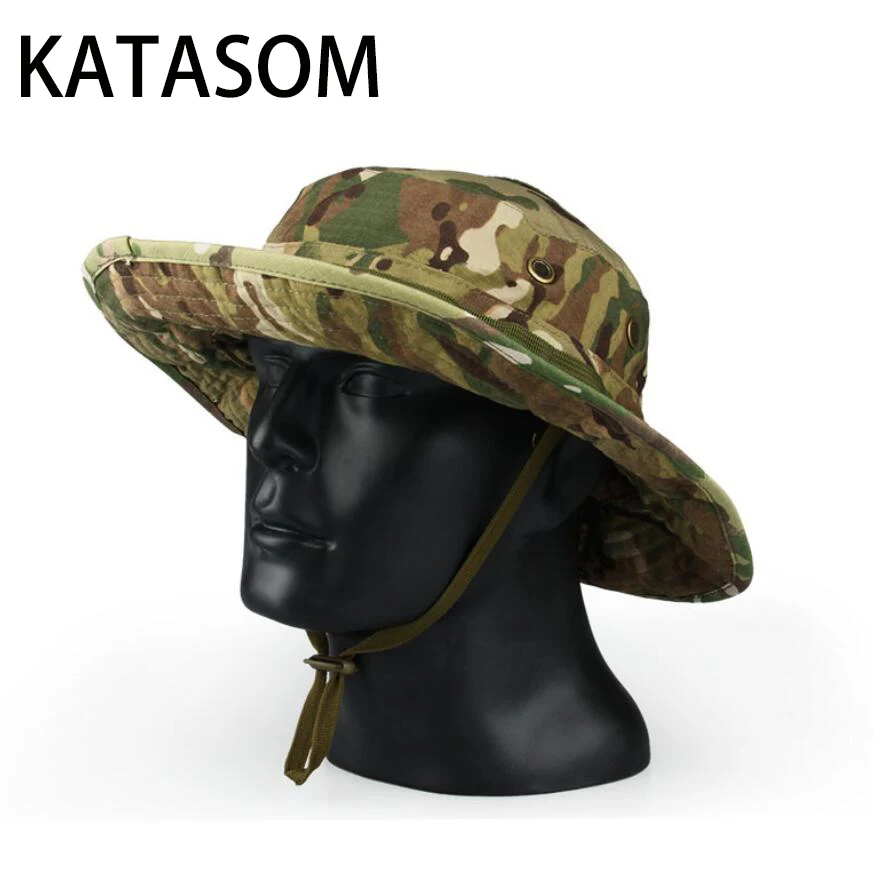 

Outdoor Sports Army Fan Camouflage Bunny BOONIE Hat For Hunting Sun Protection For Head Size 56mm-61mm