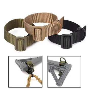 Adattatore per imbracatura per pistola per imbracatura per culo da esterno Tracolla in nylon regolabile con anello a D Attacco per cintura EDC per la caccia