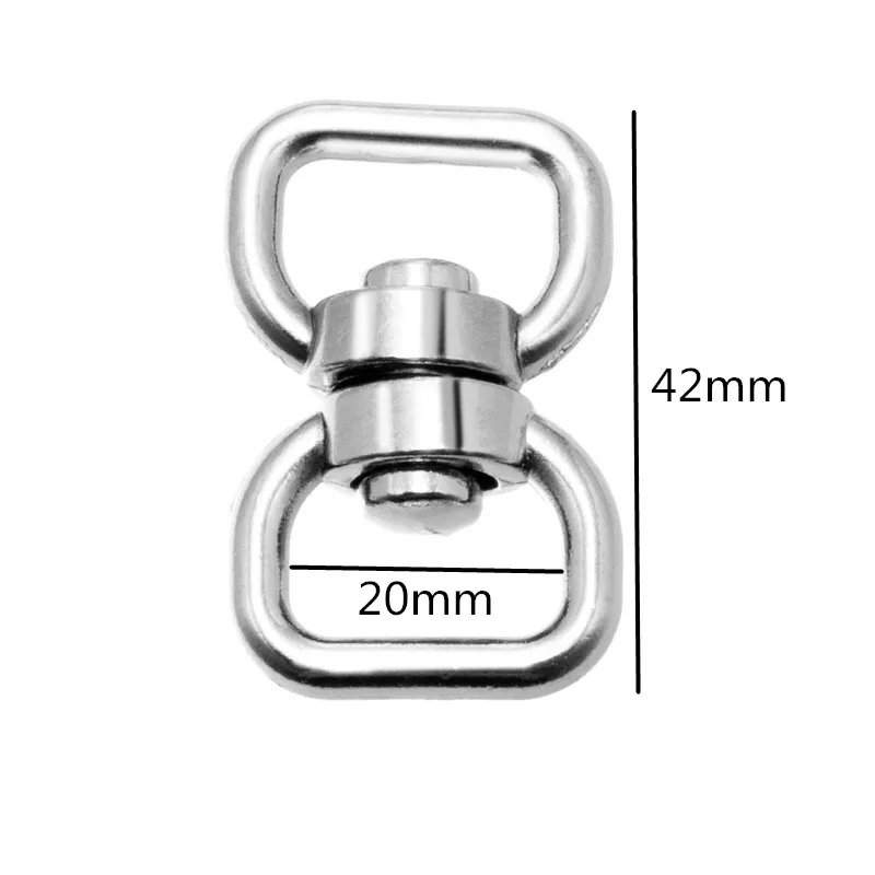 10/20 teile/paket Silber Metall Swivel Haken Verschluss Schlüssel Ketten Schlüsselanhänger Anschlüsse Für Lanyards Paracord Handtasche Tasche Teile – Detail 6
