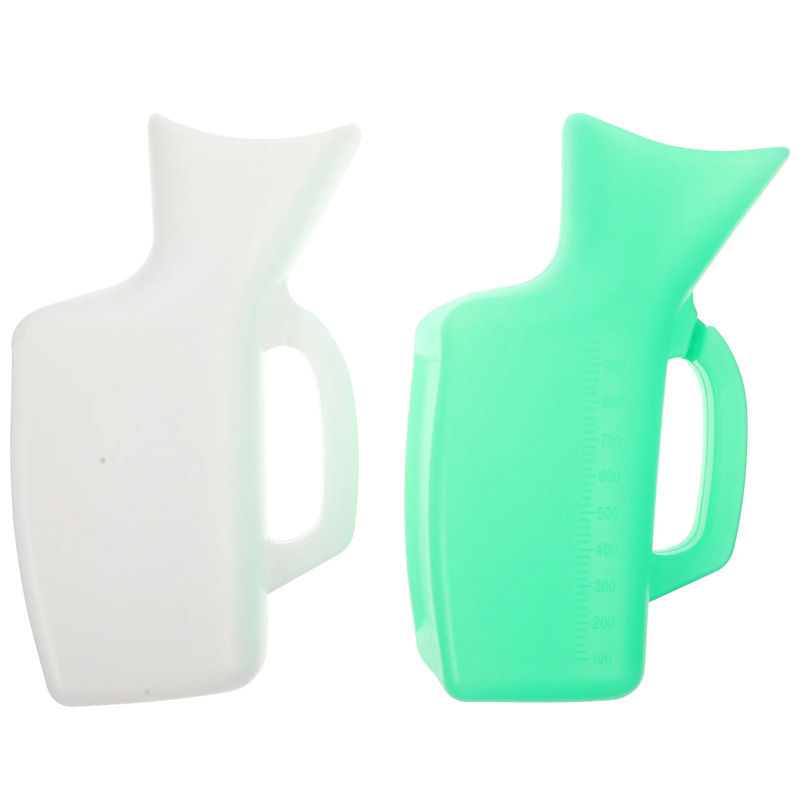 

Women's Urinal with Pocket Lid Sealing Urine Bottle Hospital Covered Container Portable Female Plastic Bedside Pee Supply