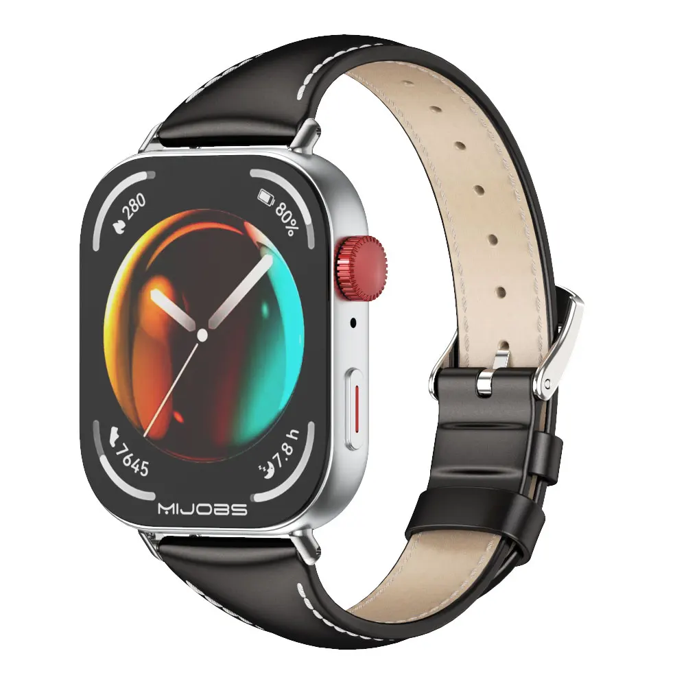 Premium Leather Wristband for Smart Watch - Soft and Durable Strap Accessory