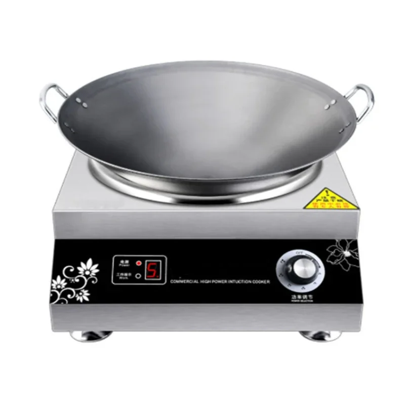Single-curved Induction Cooker Household Frying Stove Electric Stove  5000W/220V Frying Pan Electric Magnetic Stove 4
