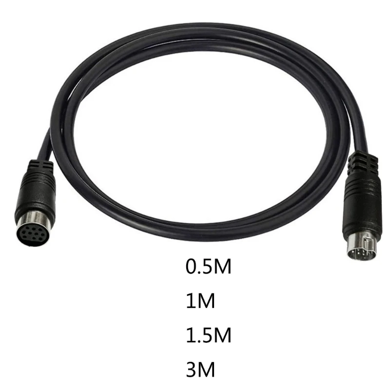 

3/1.5/1/0.5m S-video Cable Mini Din 10Pin Male to Female Extension Male Cable For Projector VCR DVD Receiver