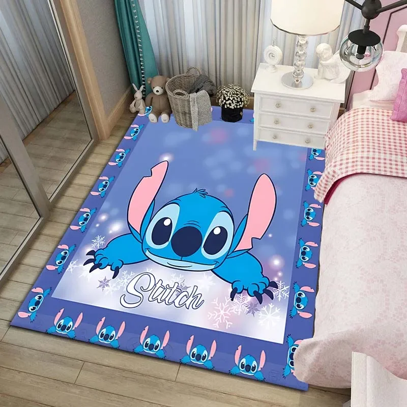 

Disney Stitch Pattern Area Rugs for Kids Room Bedroom Living Room Carpet Floor Mat Boys Girls Children Gifts Floor Decorations