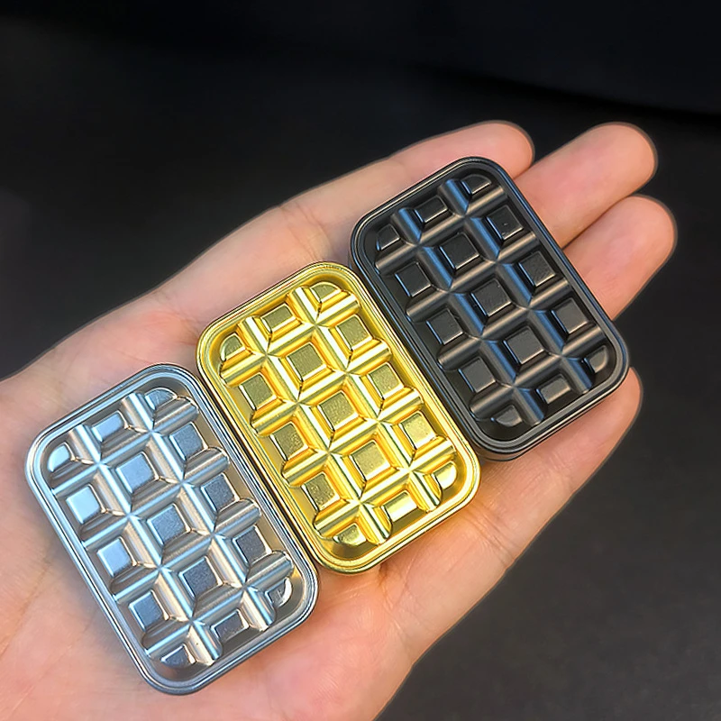 Magnetic Push Card Mechanical Slider Pushing Plate Haptic Coin Relieve Stress Reducing Toys Antistresse Fidget Sensory Toy
